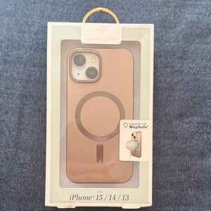 NewNanette Lepore Gold-Tan iPhone Case with MagSafe